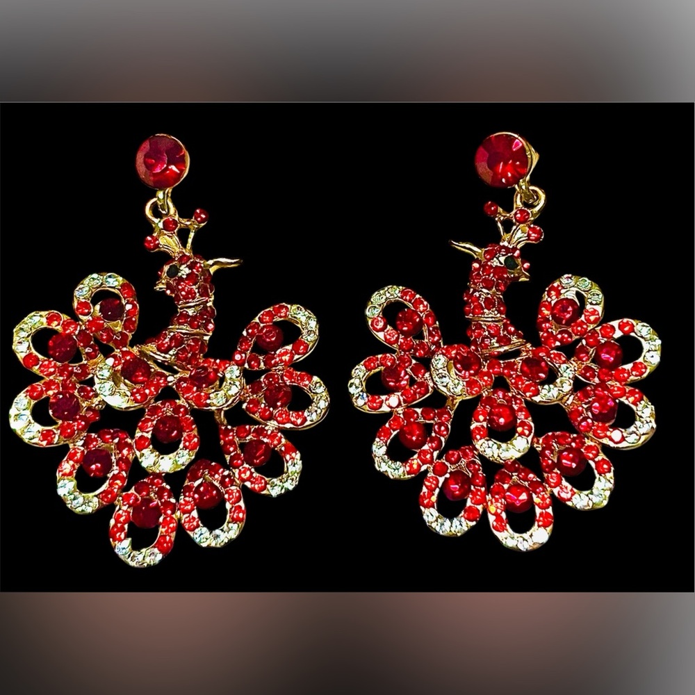Peacock Earrings vintage
